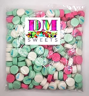 DM Sweets Rito's Assorted Lozenge Mints - 1.5 lbs of Fresh Wintergreen Spearmint Peppermint Bulk Candy, Pink