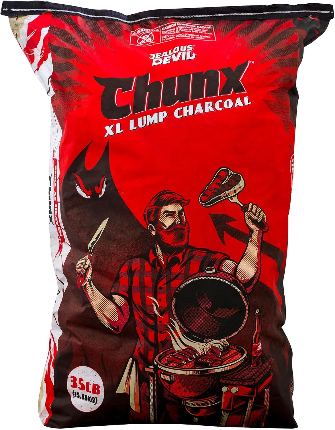 Jealous Devil Chunx XL Lump Charcoal, 100% All Natural BBQ Hardwood