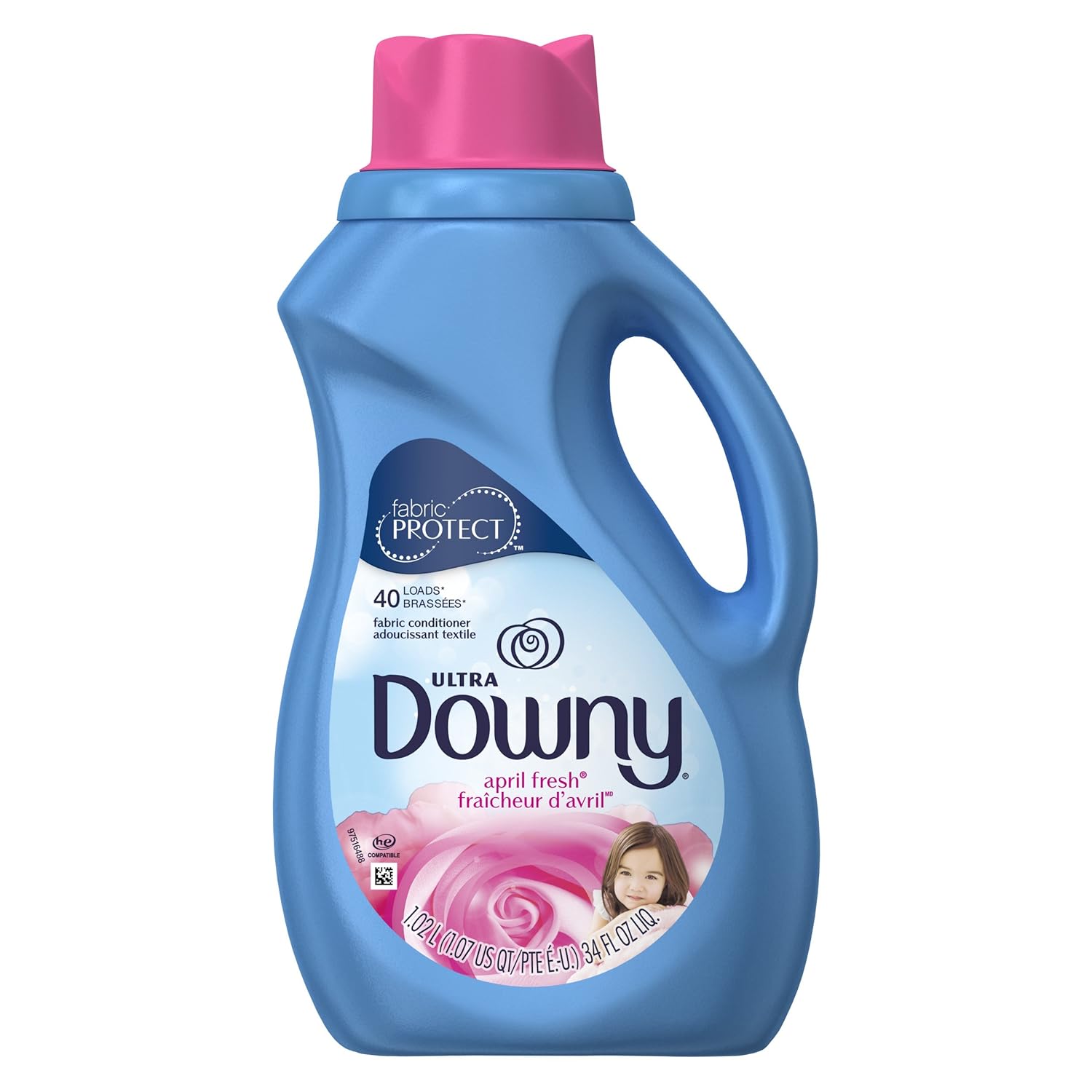 Downy 35751 Ultra Liquid Fabric Conditioner, April Fresh Scent, 1.02 L Volume