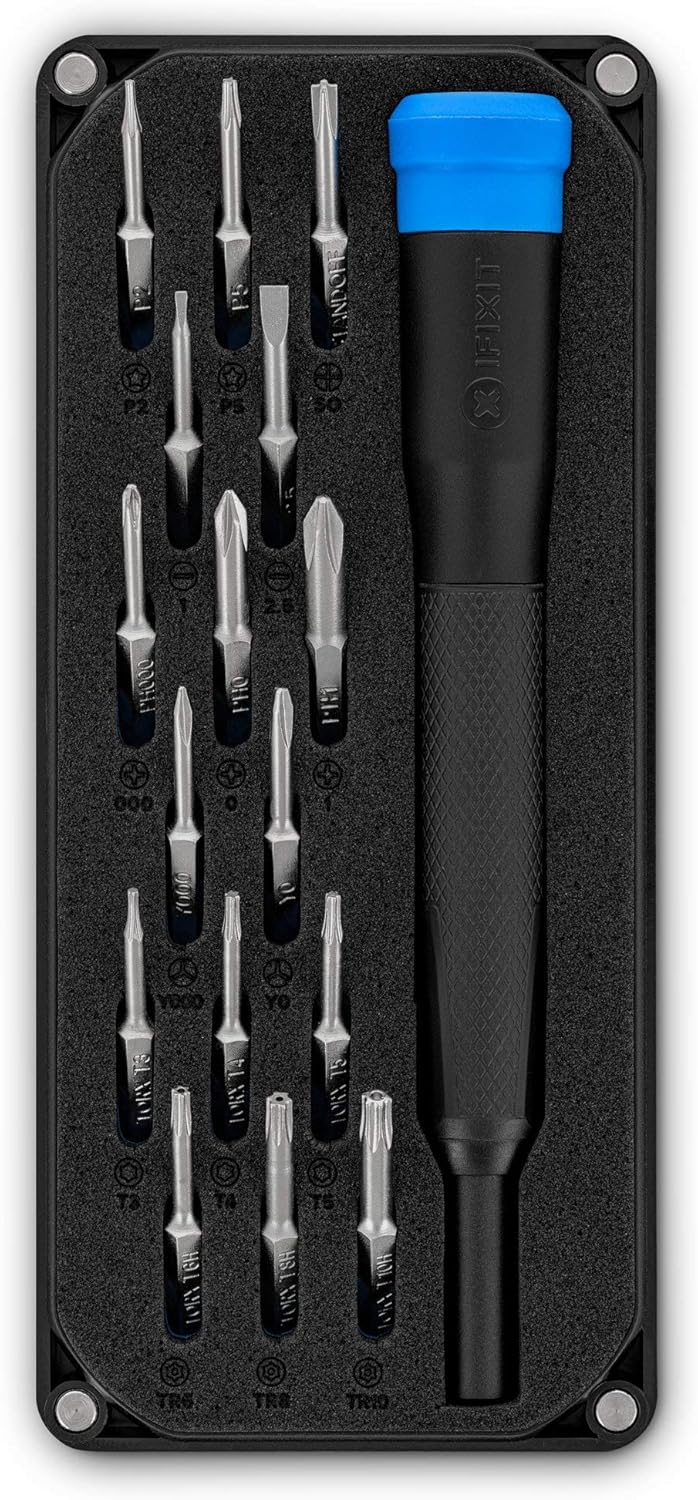 iFixit Minnow Driver Kit: Pocket-Sized Screwdriver + Portable Bit Set