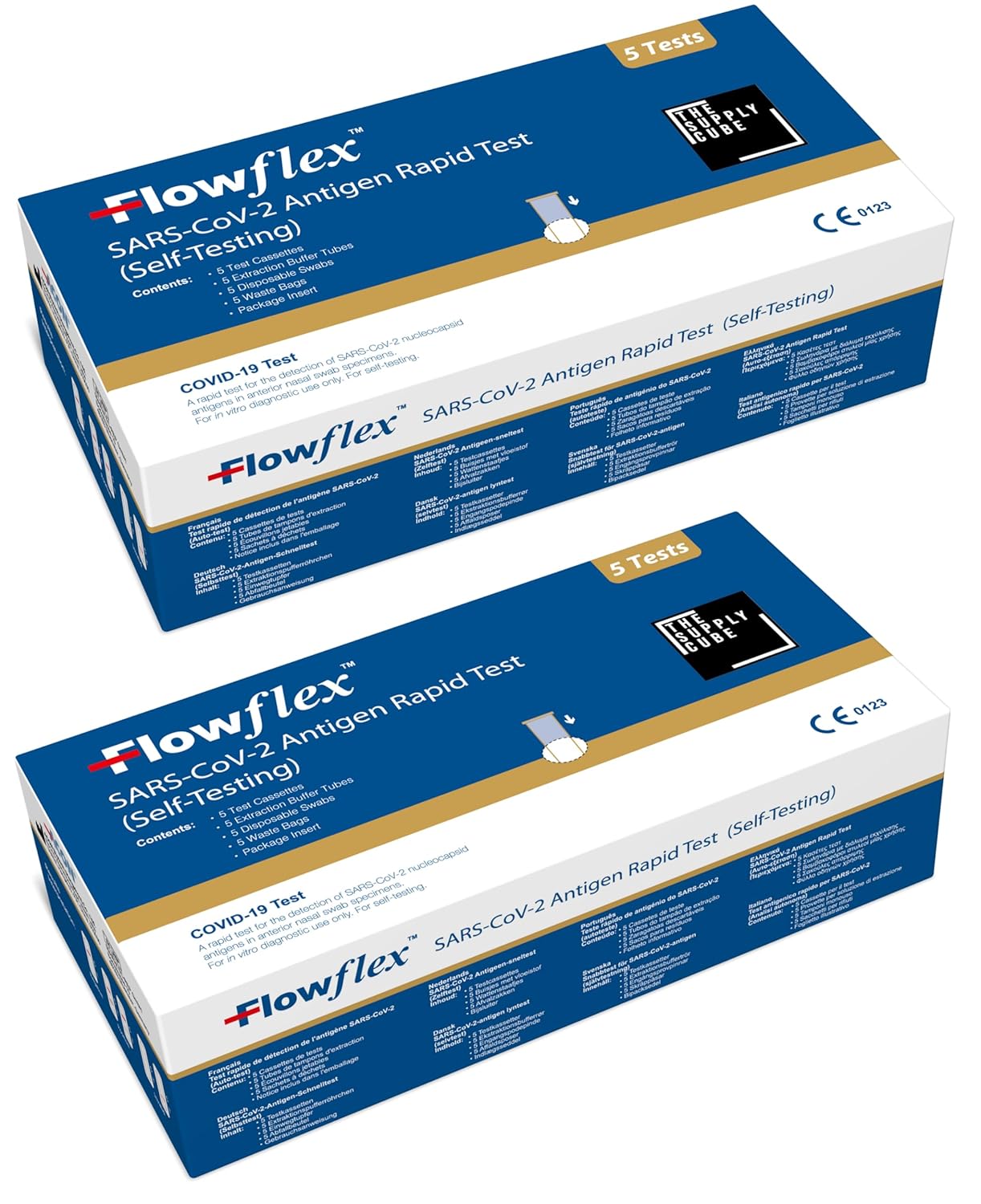 Flowflex COVID-19 Rapid Test Kit - Easy to Use Self Testing Antigen Covid Test Kit - One Step Test for Sars-CoV-2 - Quick Covid Test at Home - Covid Lateral Flow Test Kit (Not for Travel) - 10 Packs