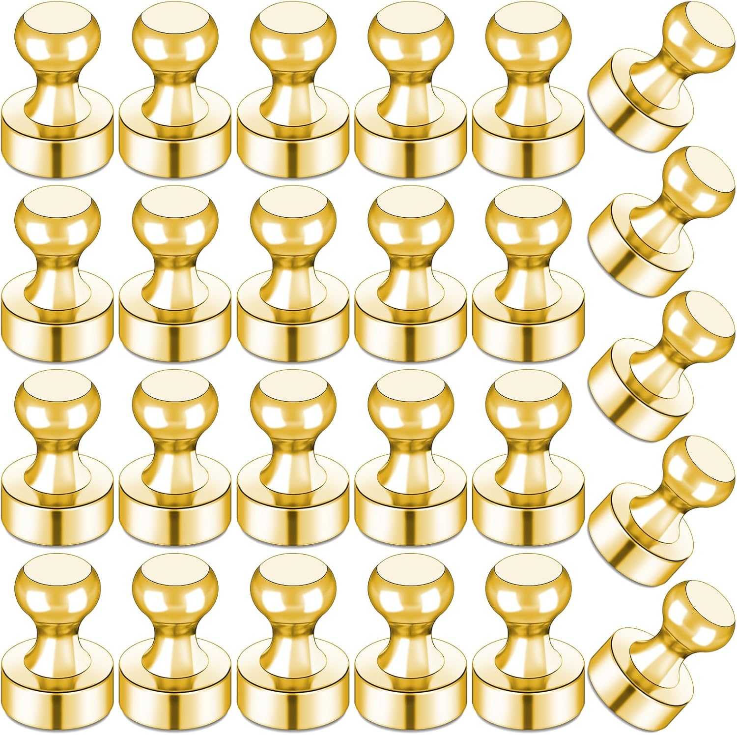 LOVIMAG 25Pcs Strong Science Magnets, Labs Junior Science Magnet Set for Education, Science Experiment Tools for School, Office, Thumb Tacks Magnets,Dry Erase Magnetic