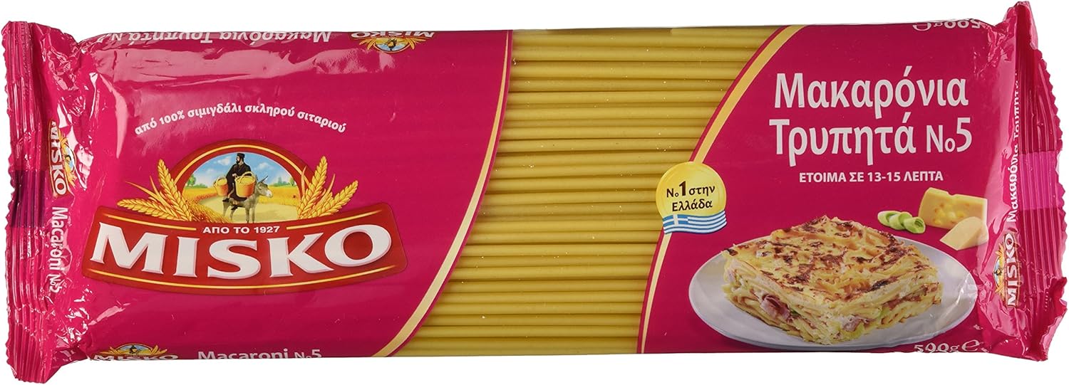 Greek Macaroni Pastitsio No2 (Bucatini) Misko 500g