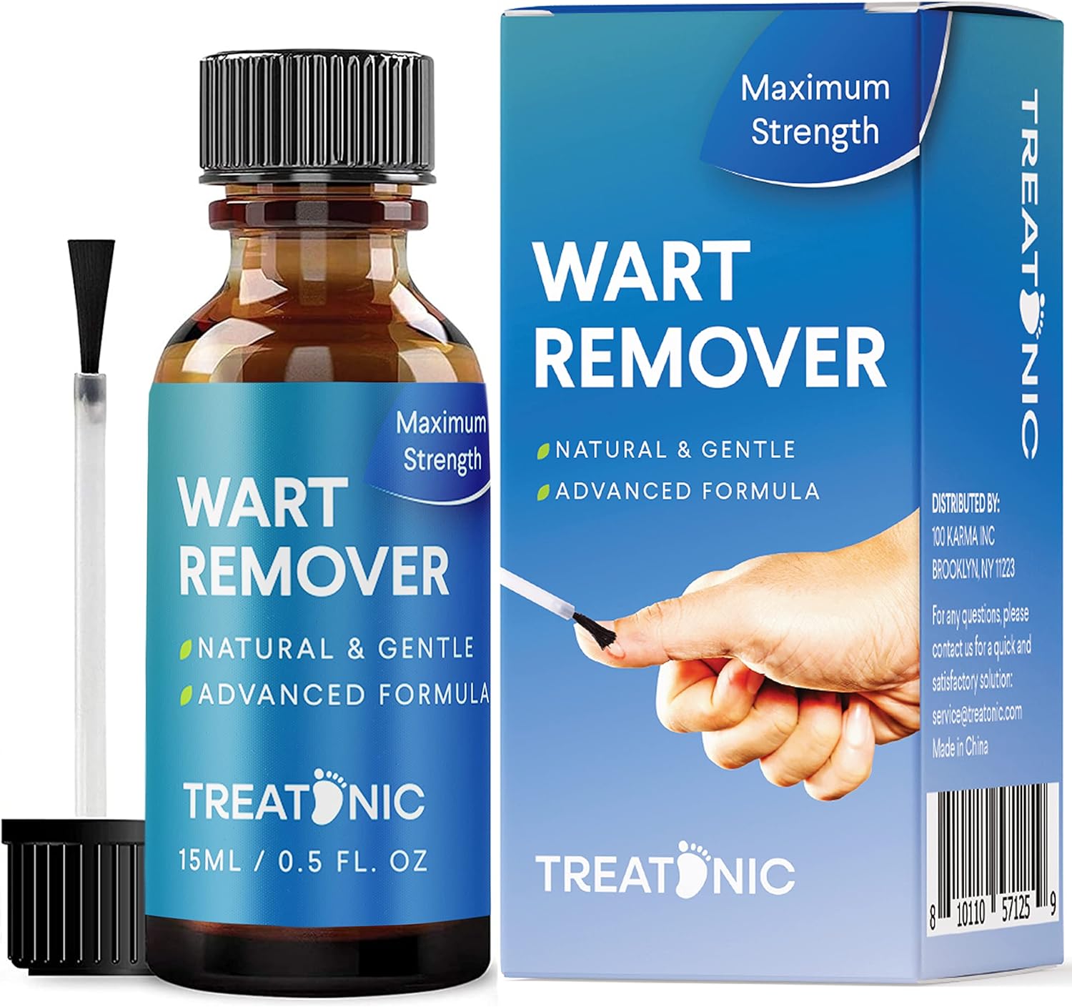 Maximum Strength Wart Remover: Fast-Acting Wart Removal, Painlessly Removers Plantar, Common, Flat Wart Treatment Freeze Off