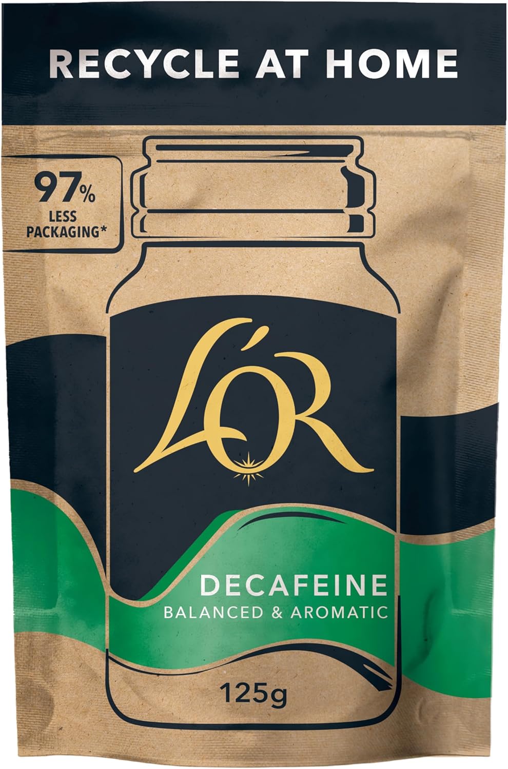 L’OR Decaf Instant Coffee Refill 125G