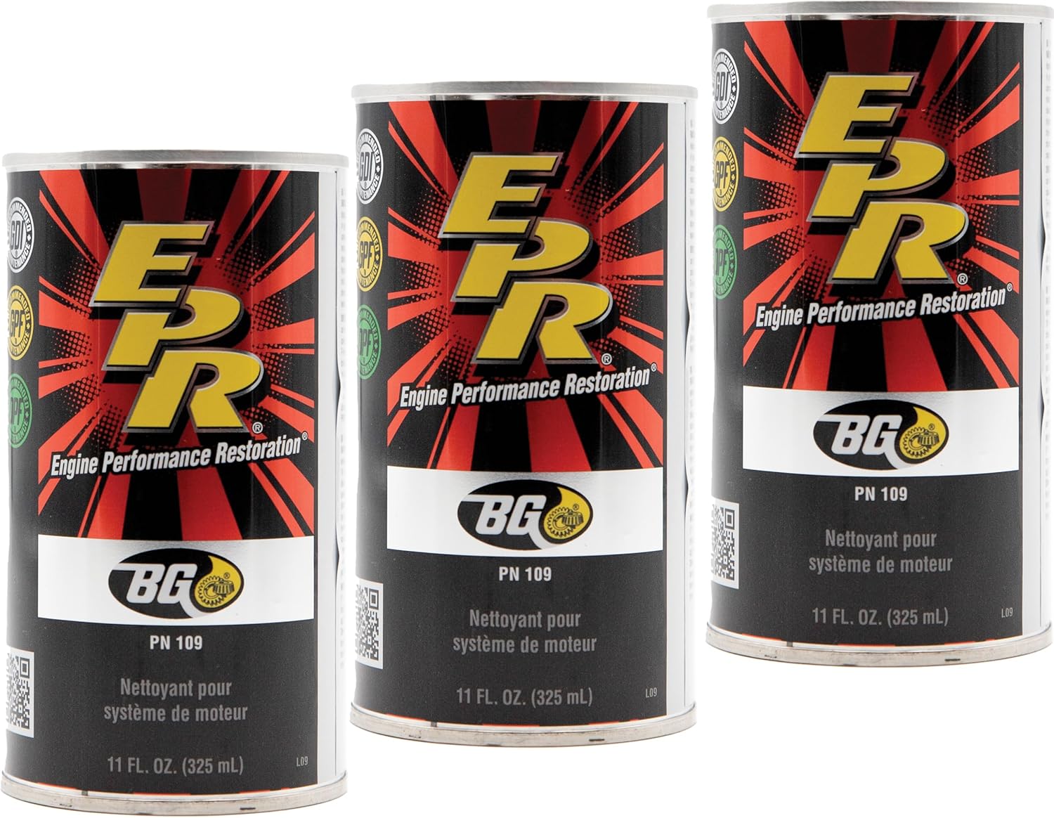 3 cans of BG EPR Engine Performance Restoration