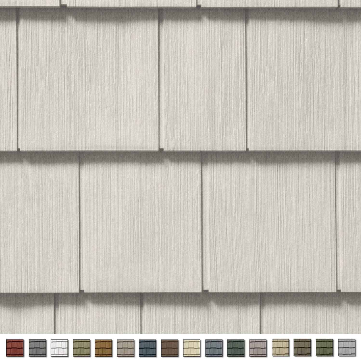 CertainTeed Cedar Impressions Double 7 Inch Straight Edge Perfection Shingle Siding (1/2 Square)