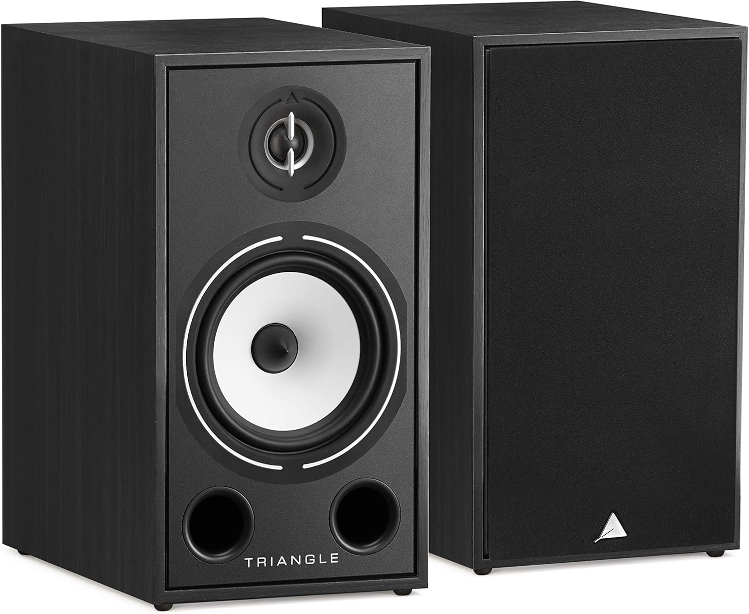 triangle - BOREA BR03 Hi-Fi Bookshelf Speakers - Power handling 100W - Output 90 dB/W/m - Versatile Music and Home Cinema - 206 x 380 x 314 mm - Black (Pair)