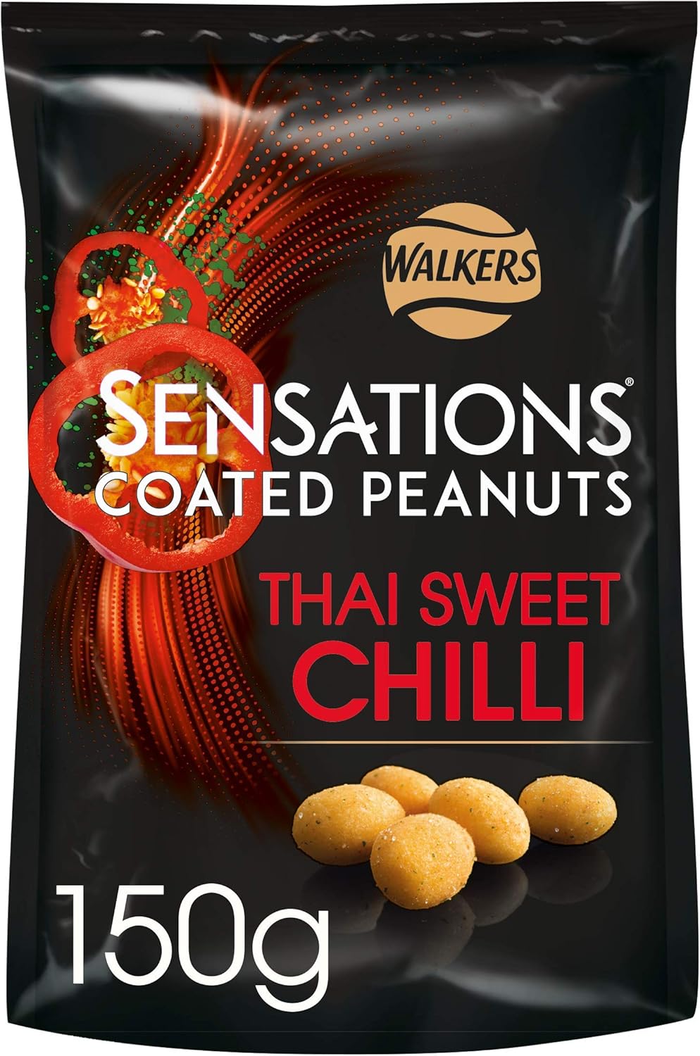 Walkers Sensations Thai Sweet Chilli Coated Sharing Peanuts 150g