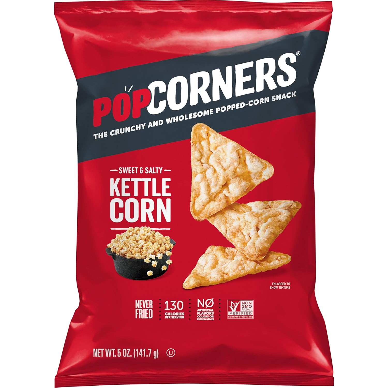 PopCorners Popped Corn Snack Chips, Kettle Corn, 5 Oz