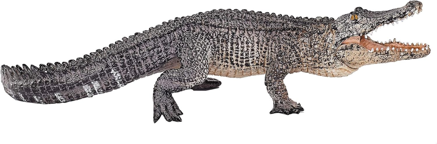 MOJO - Alligator | Moving Jaw Feature | Hand-Painted Toy Figure | Wildlife Collection | True to Life & Highly Detailed | Designed in UK