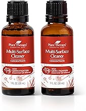 Plant Therapy Germ Fighter Blend All Natural Multi-Surface Cleaner Concentrate, Use to Clean Countertops, Stovetops, Tile, Microwave, 30 mL (2-Pack)