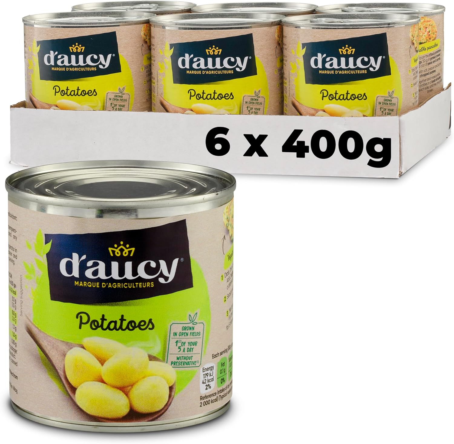 D'aucy Potatoes 400 g (Pack of 6)