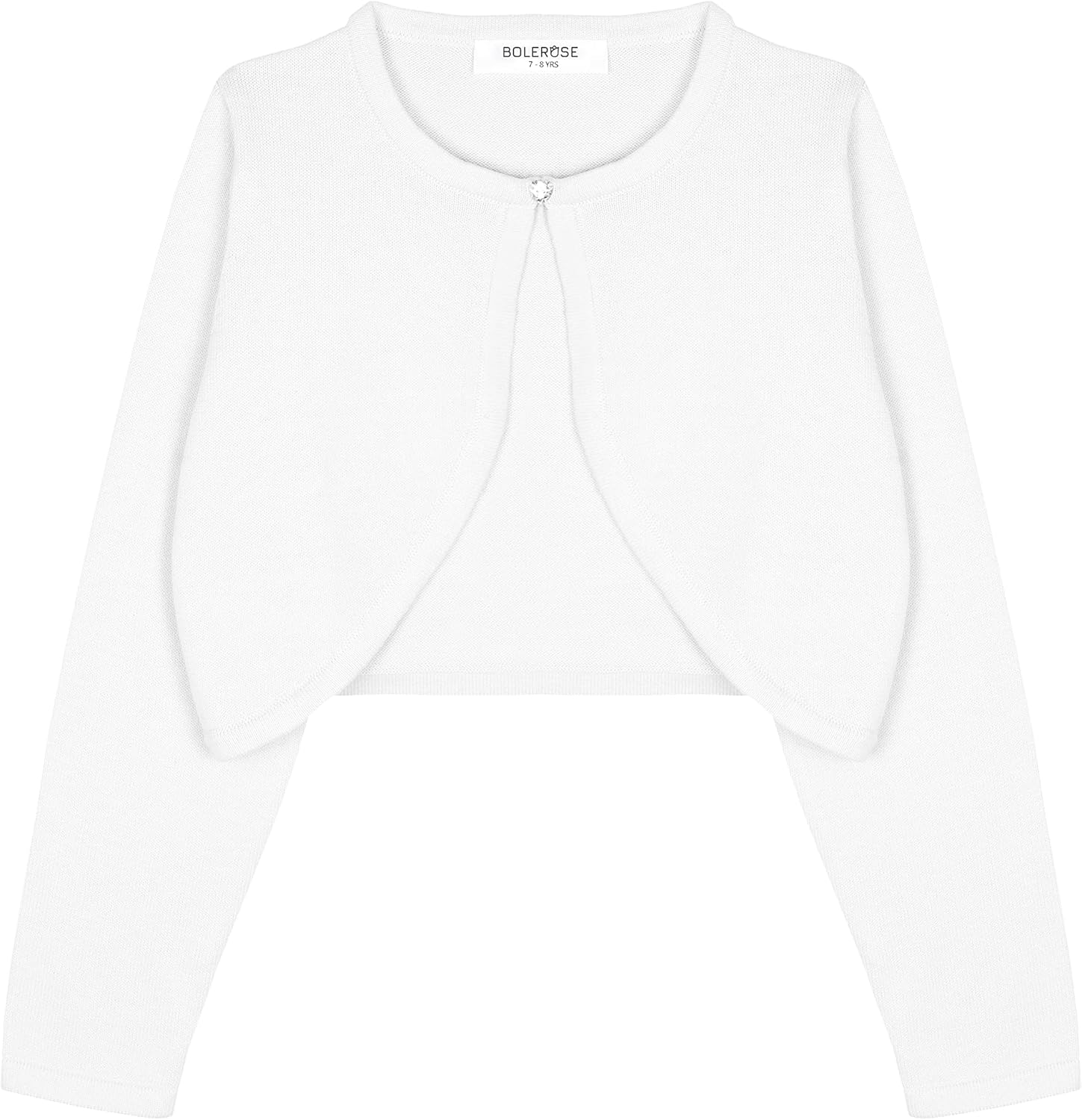 BOLEROSE Girls Long Sleeve Cardigan Childrens Kids Bolero Shrug