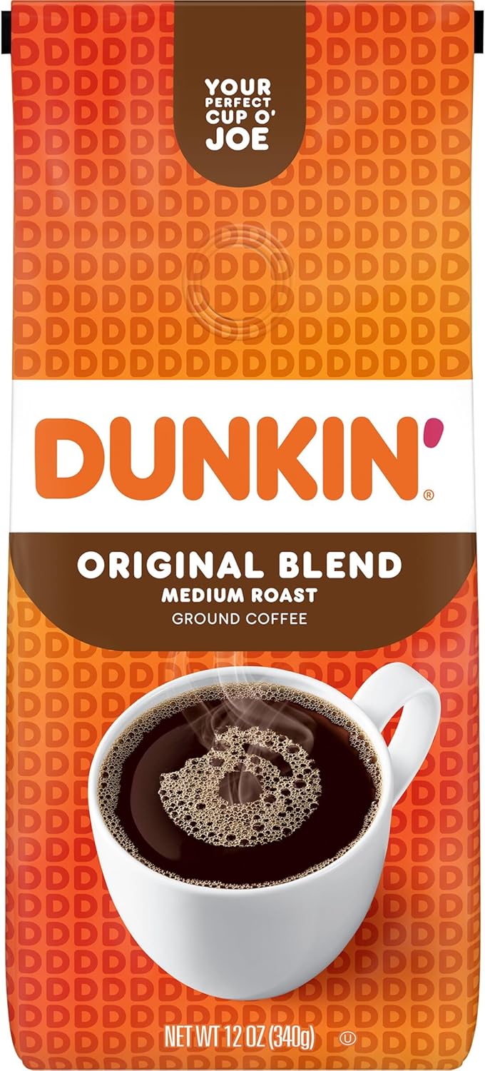 Dunkin Donuts Original Blend Medium Roast Ground Coffee 340g