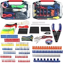 WORKPRO 582-piece Crimp Terminals, Wire Connectors, Heat Shrink Tube, Electrical Repair Kit with Wire Cutter Stripper