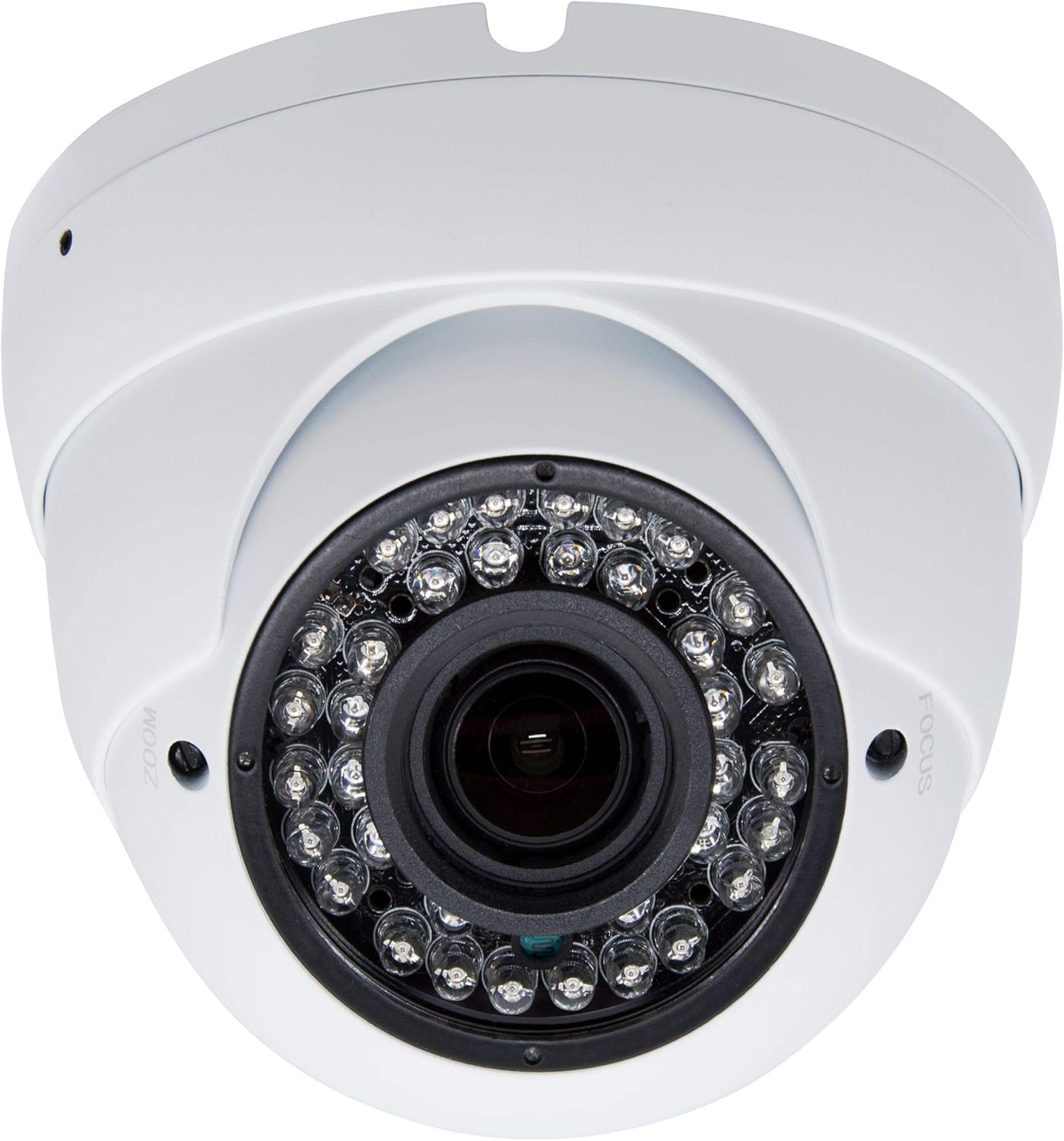 5MP 4MP Dome Super Hybrid Security Camera 4in1 TVI/CVI/AHD/960H CCTV Surveillance Security Camera 2.8-12mm Varifocal Lens Waterproof Day&Night Vision Outdoor/Indoor 98ft IR Camera White