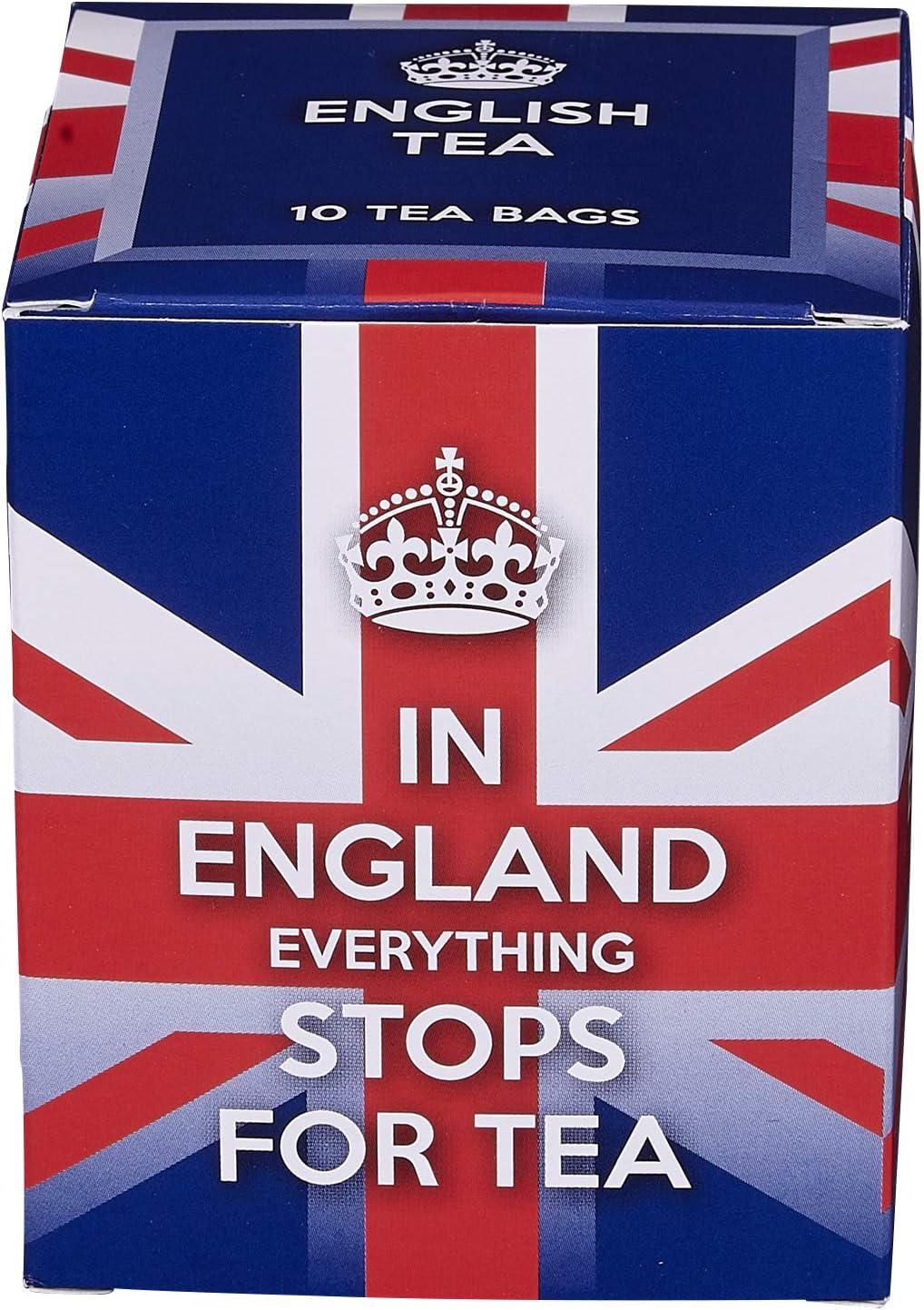 New English Teas Union Jack Slogans Carton Teabags, English Breakfast Tea, 1 Count