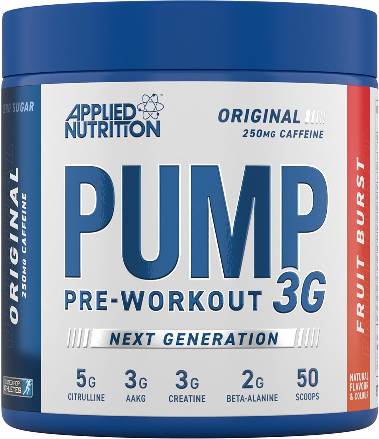 Applied Nutrition Pump 3G Pre Workout - Energy, Focus & Performance (375g - 25 Servings) (Fruit Burst)