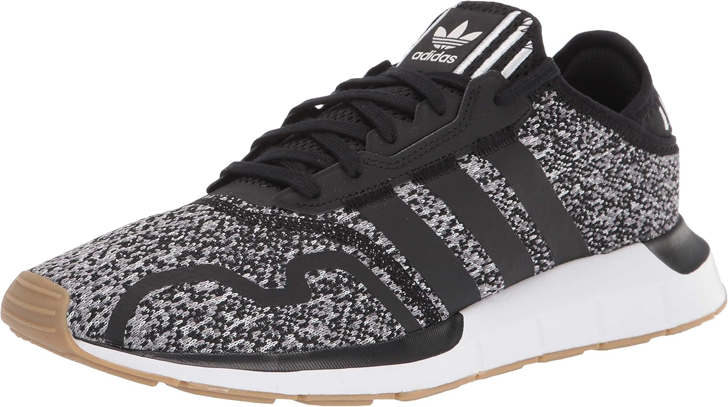Adidas Men's Swift Essential Sneaker, Black/Black/White, 11.5