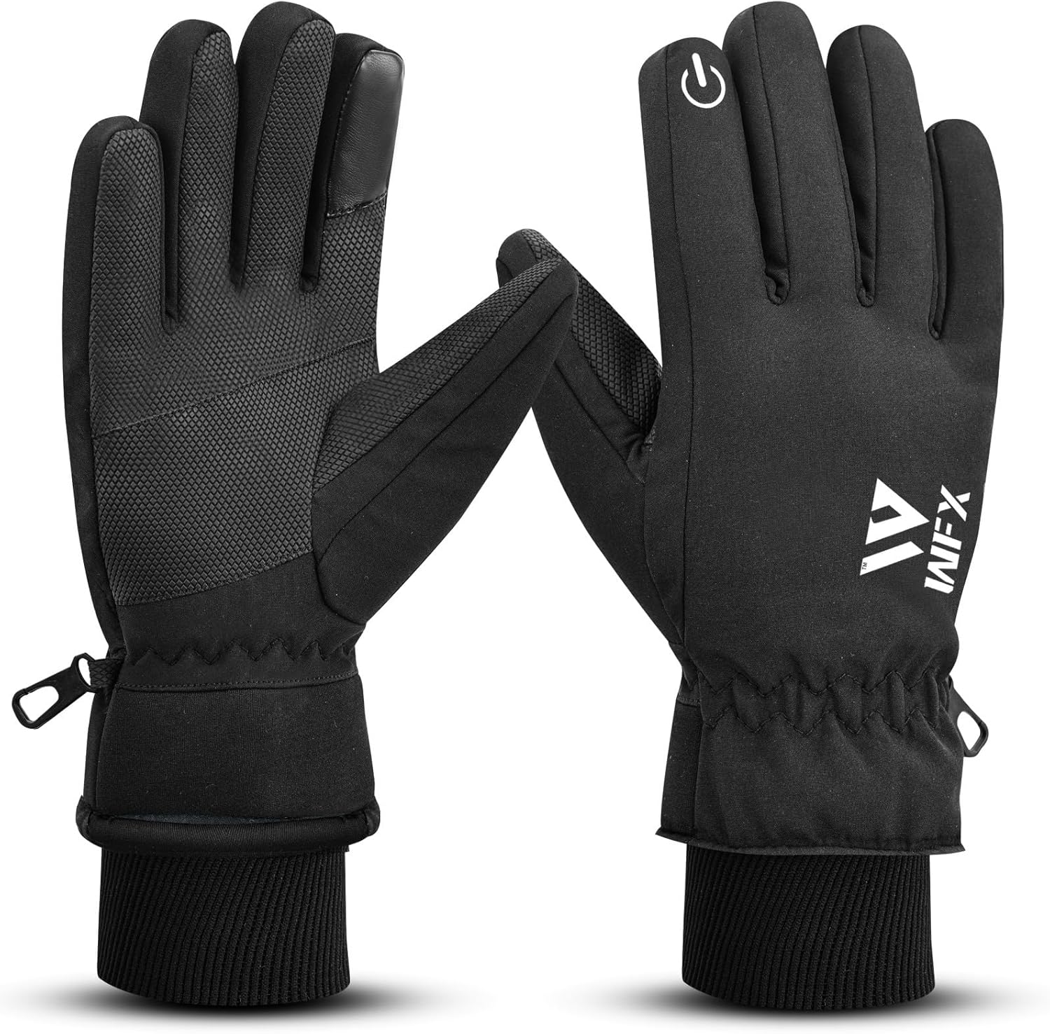 Thermal Ski Gloves for Men & Women, Windproof Winter Gloves with Touchscreen Fingertips, Anti-Slip Thermal Insulated Waterproof Snow Gloves for Skiing, Snowboarding & Outdoor Sports
