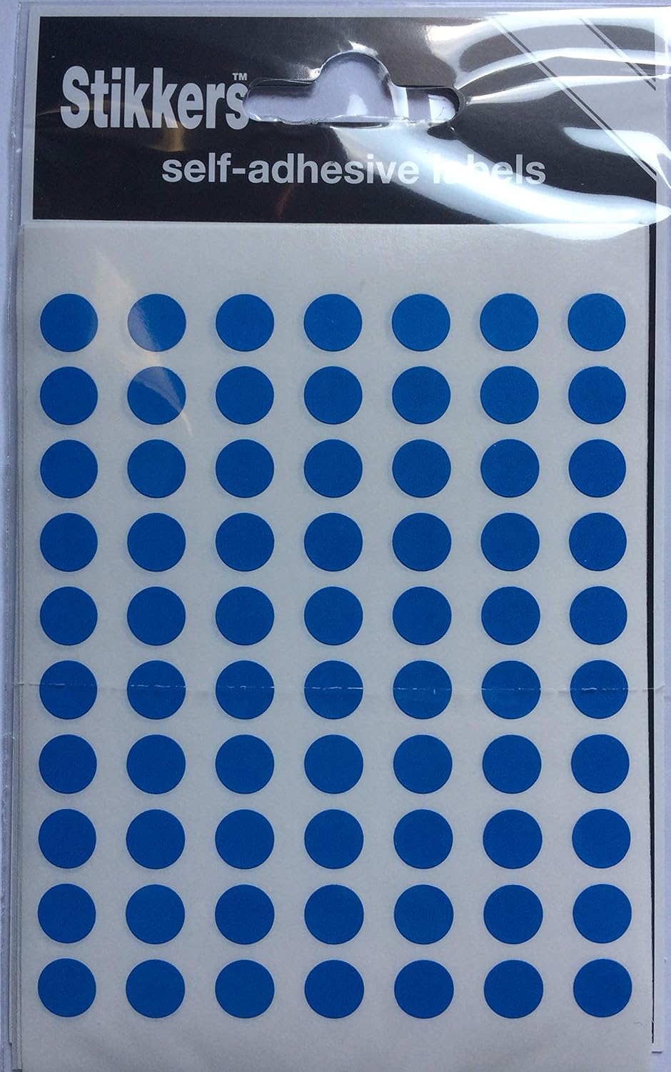 490 Blue 8mm Sticky Coloured Dots Easy Peel Self Adhesive Colour Coding Sticky Dots Round Labels Circle Stickers