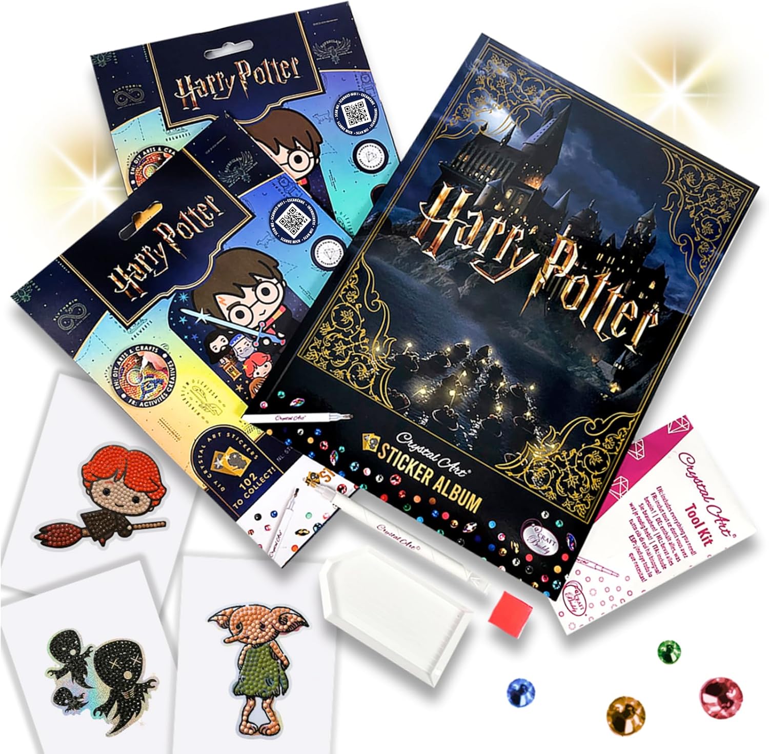 CRYSTAL ART Harry Potter Sticker Album Starter Pack