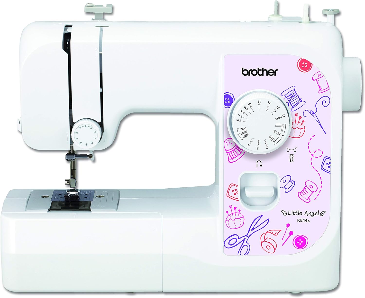 BROTHER KE14s 14 Stitch Sewing Machine, None, White