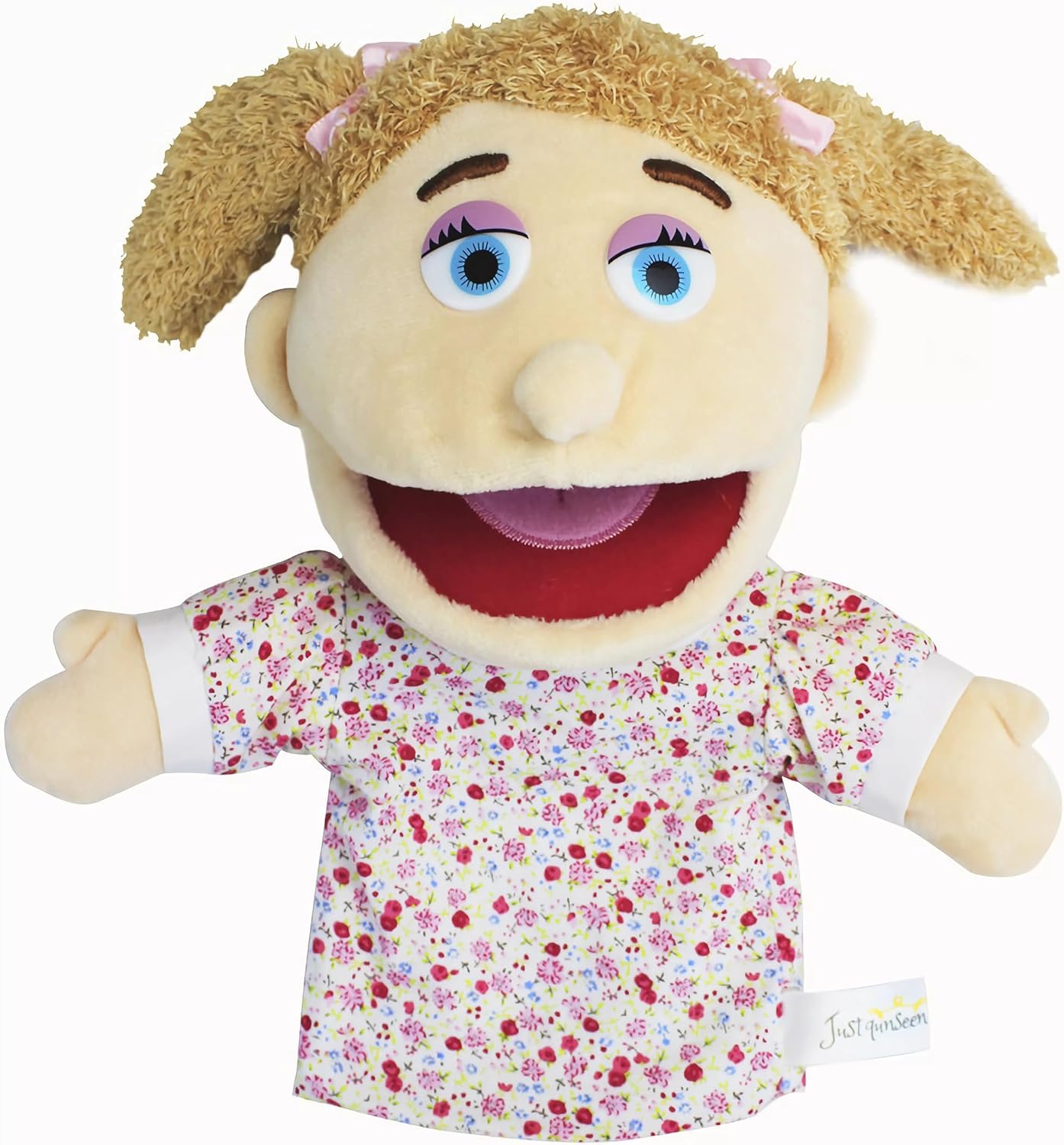 LOMTRATS Family Hand Puppets for kids,Includes Grandpa,Grandma,Dad,Mom,Daughter,Son with Movable Open Mouths,Perfect for Storytelling,Teaching,Preschool,Birthday Gifts,1 PCS