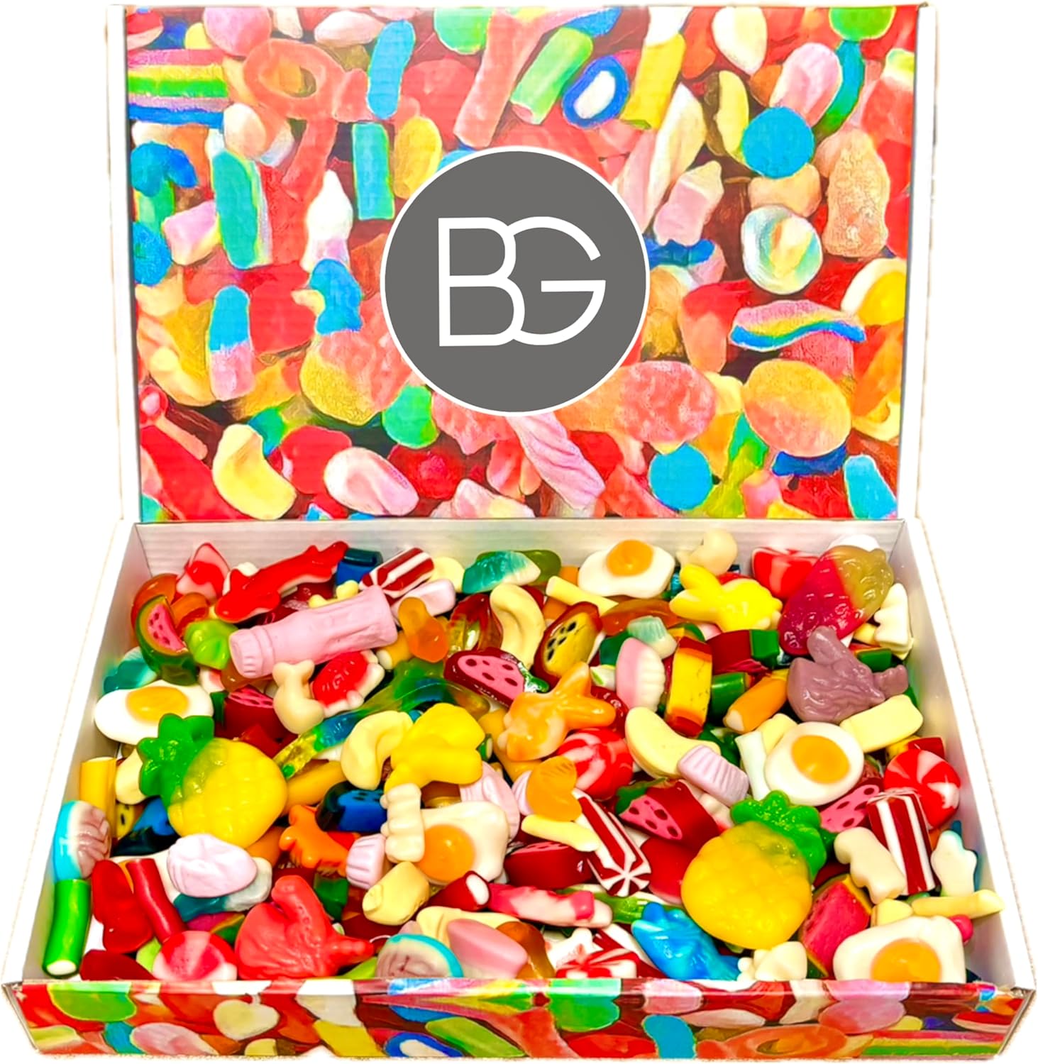BG Pick & Mix Sweets - Large 800g Retro Hamper Candy Sweeties Present Movie Night Gift Box (NON-FIZZY)