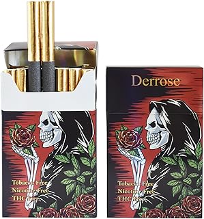 Derrose® Herbal Cigarettes Tobacco Free, Nicotine Free, THC Free - Vape Alternative Cigarettes for Quit Smoking - 2 Packs 40 Smokes