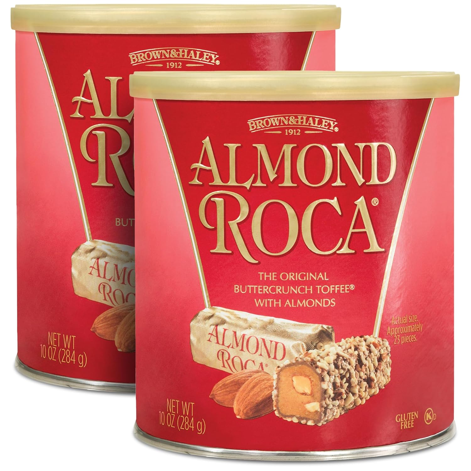 Canister - ALMOND ROCA - 10 oz - Pack of 2