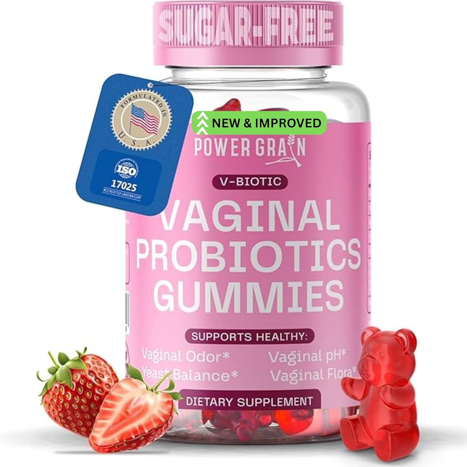 URO Vaginal Probiotics Gummies for Women – 5 Billion CFUs – pH Balance & Vaginal Health Support – Prebiotics & Digestive Enzymes – Supports Vaginal Flora & Odor Control – Yeast Infection Treatment