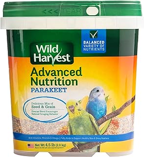 Wild Harvest WH-83540 Wild Harvest Advanced Nutrition Diet for Nutrition Diet for Parakeets, 4.5-Pound