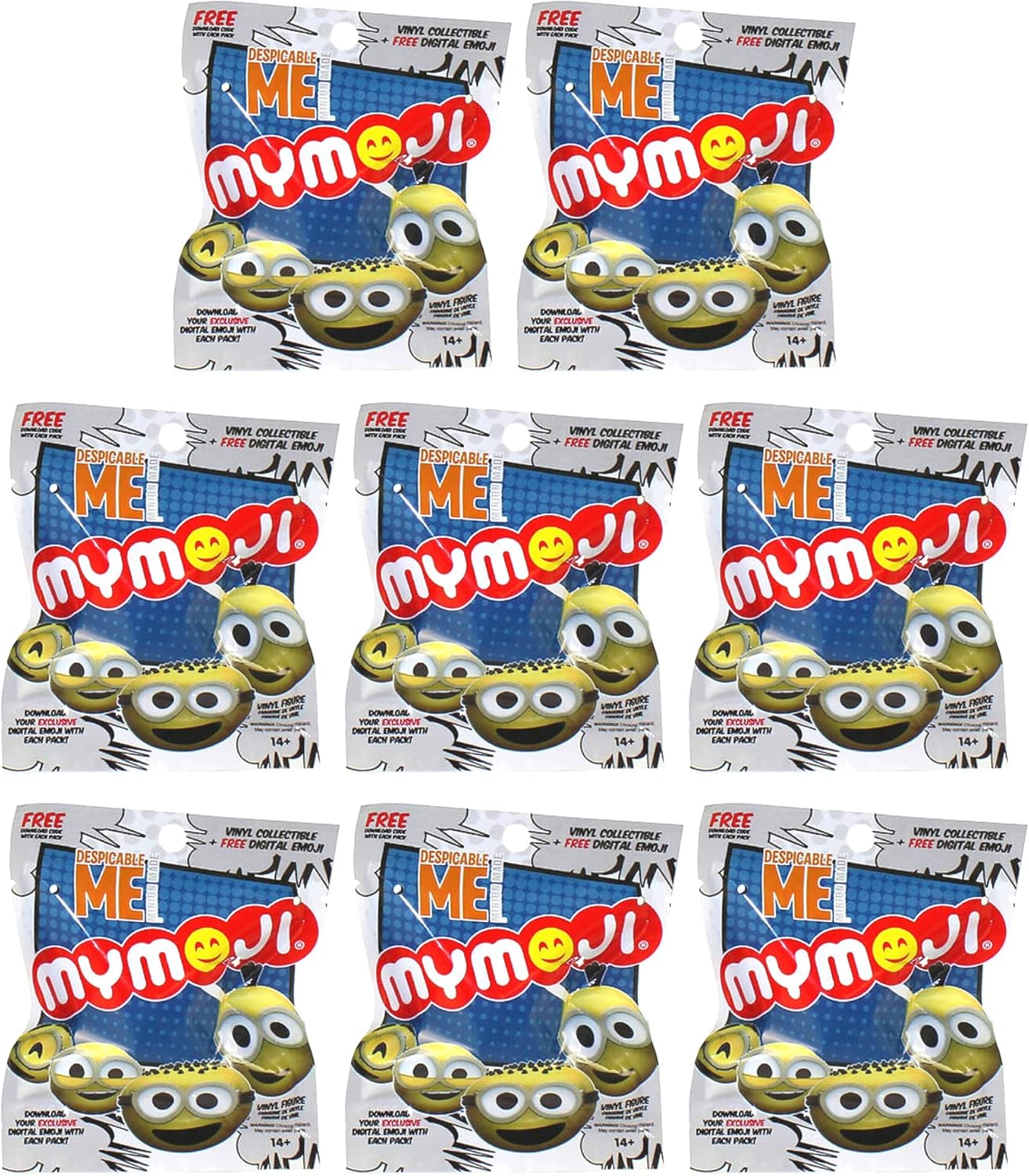 Vinyl Blind Bag Despicable Figures - 24 to Collect - Guaranteed No Duplicates (Pack of 8)