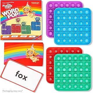 Word Pop CVC Words - Learn to Read in Weeks - Multisensory Reading & Phonics Interactive Tools Ideal for Pre Kindergarten to 1st Grade (Packaging May Vary)