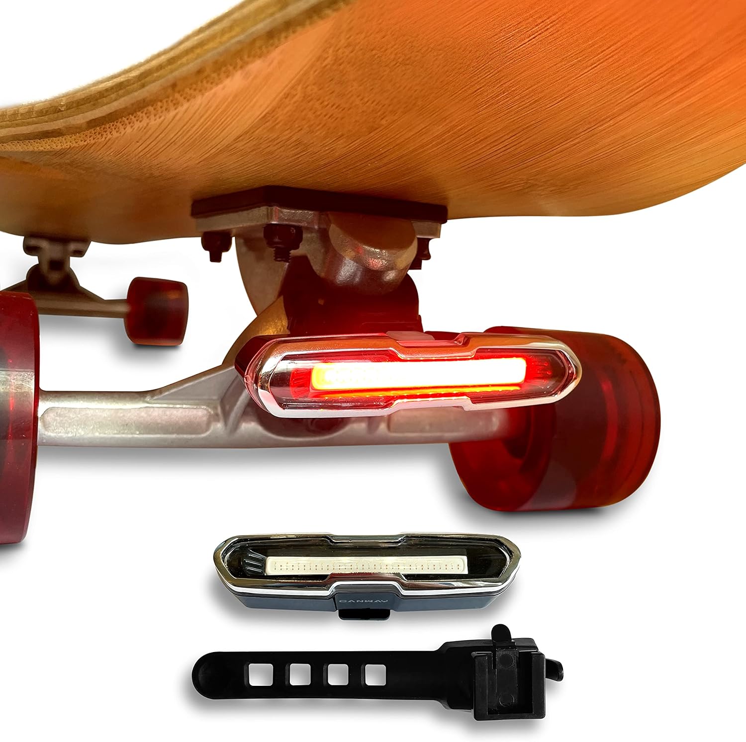 LED Skateboard Lights - Perfect Longboard Accessory, Rechargeable Electric Board Lights Kit