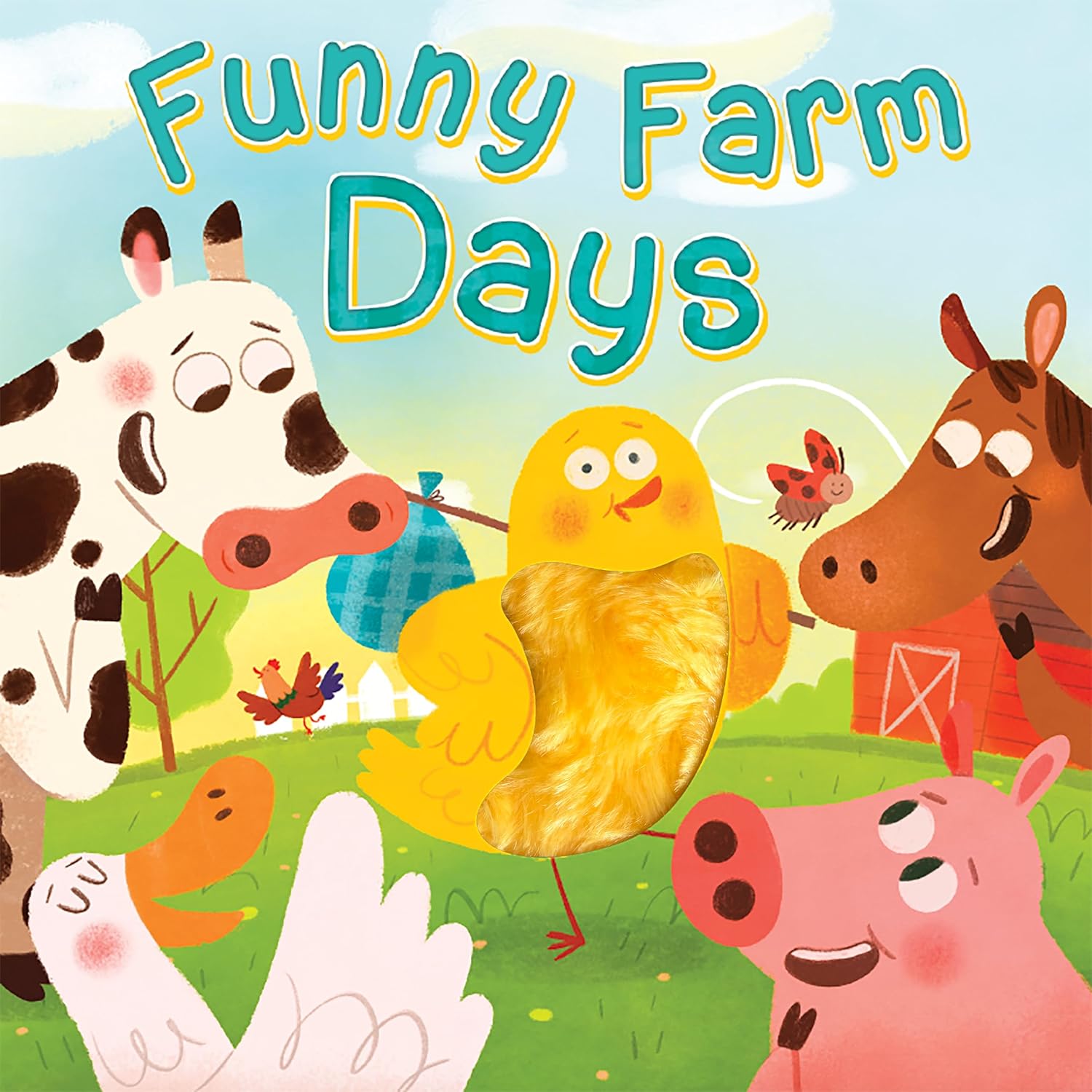 Little Hippo Books Funny Farm Days | Children's Sensory Touch and Feel Books | Touch and Feel Farm Books for Toddlers & Baby | Best Kid's Touch and ... Sensory Board Books for Baby & Toddler Time)