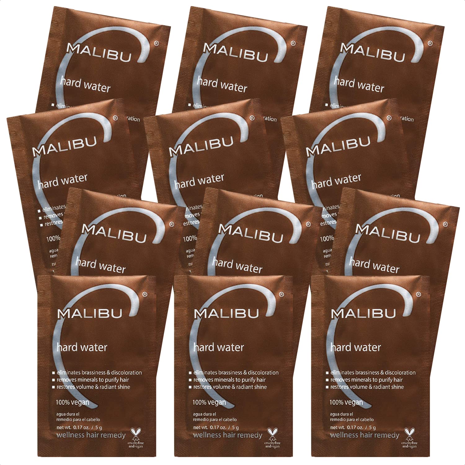 Malibu C Hard Water Wellness Remedy - Removes Deposits & Impurities - Contains Vitamin C for Shiny, Vibrant Results - Hard Water Treatment