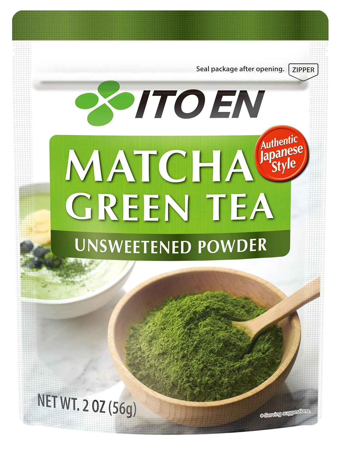Ito En Matcha Green Tea Japanese Matcha Powder, Unsweetened, 2 Ounce