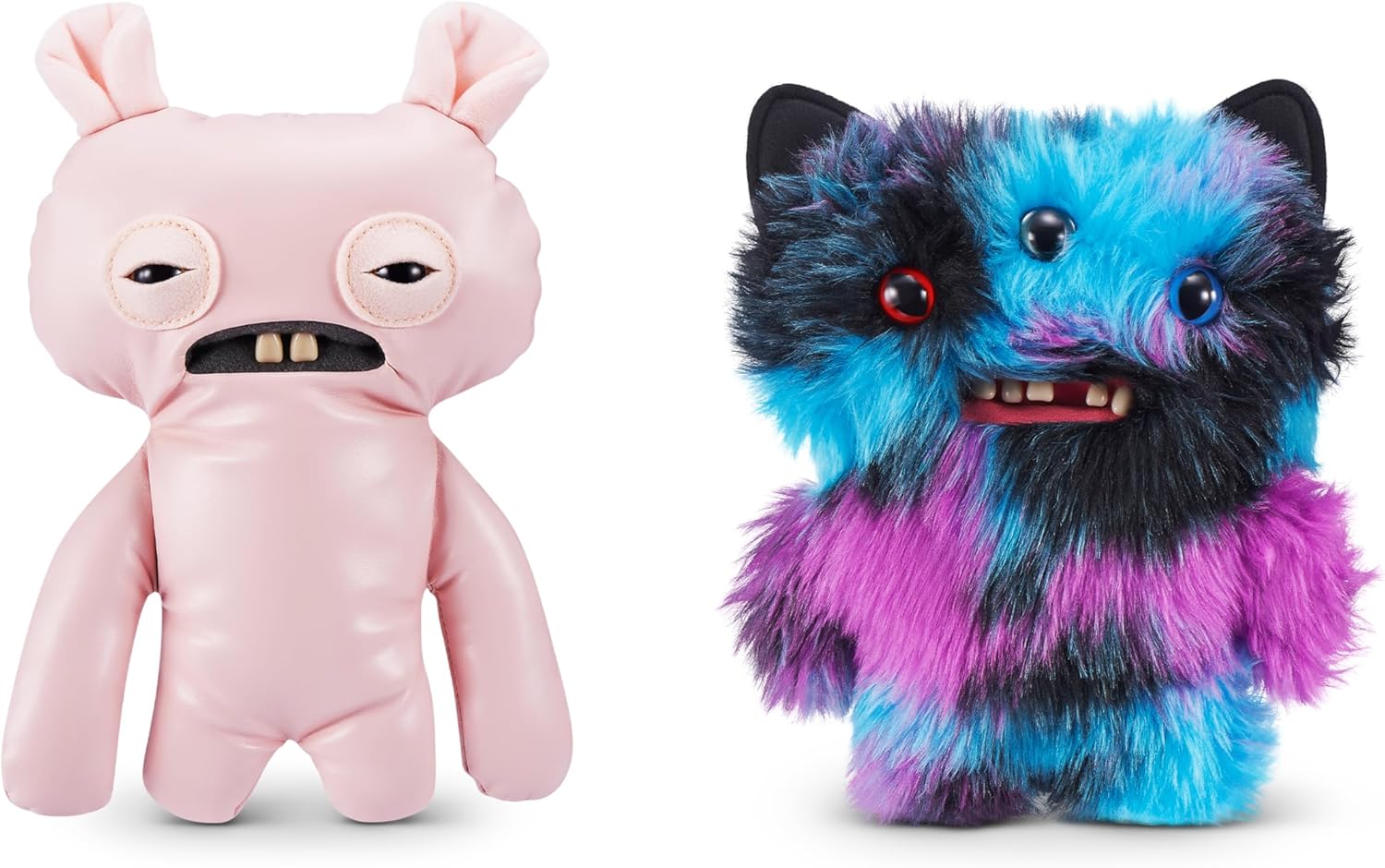 Fuggler Butt Ugly Pets 9-inch Series 1 by ZURU, Funny Ugly Monster Plush Toy (Uncladimir Tootin Cat, Reek-o Cat)