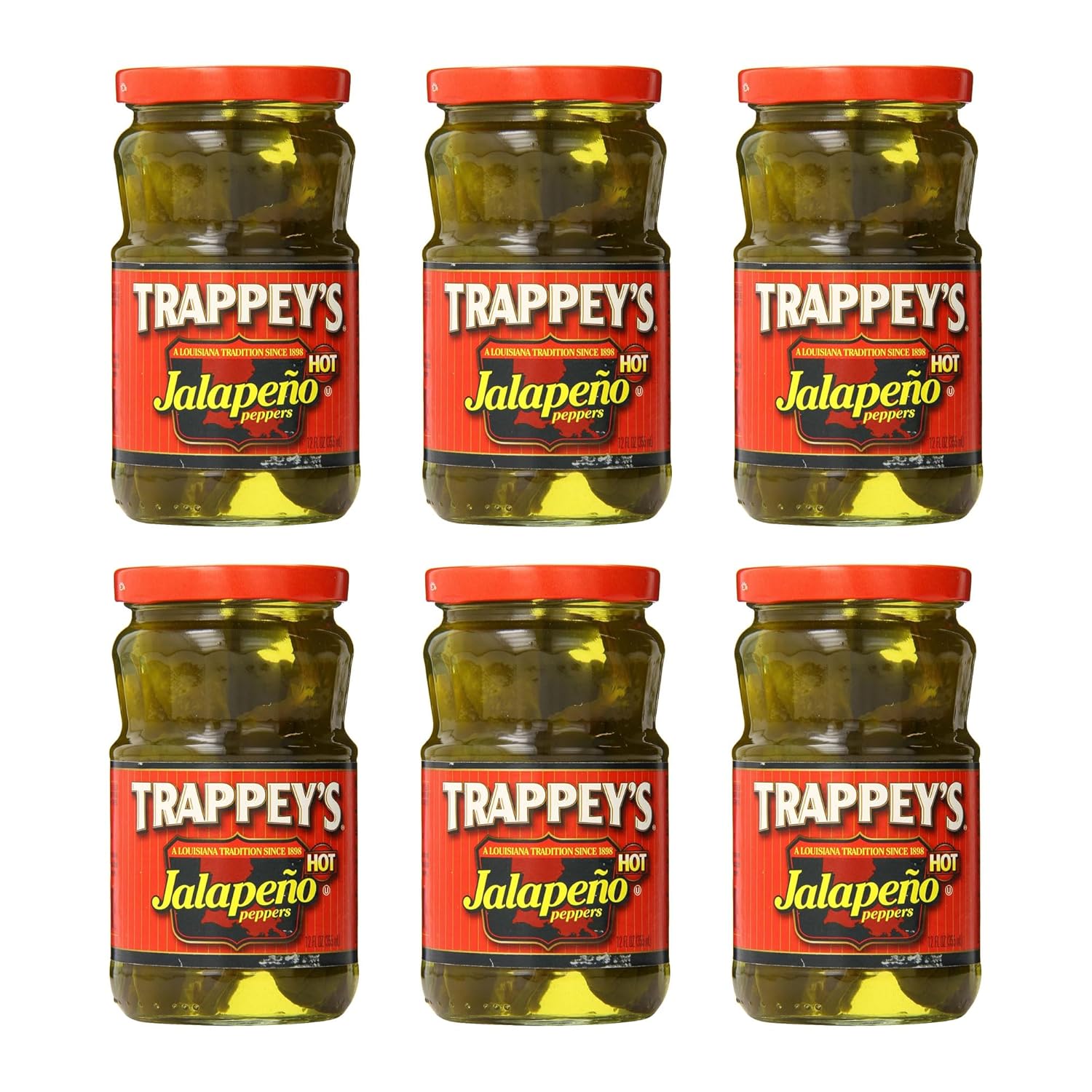 Trappey's Hot Jalapeno Peppers, 12 Ounce (Pack of 6)