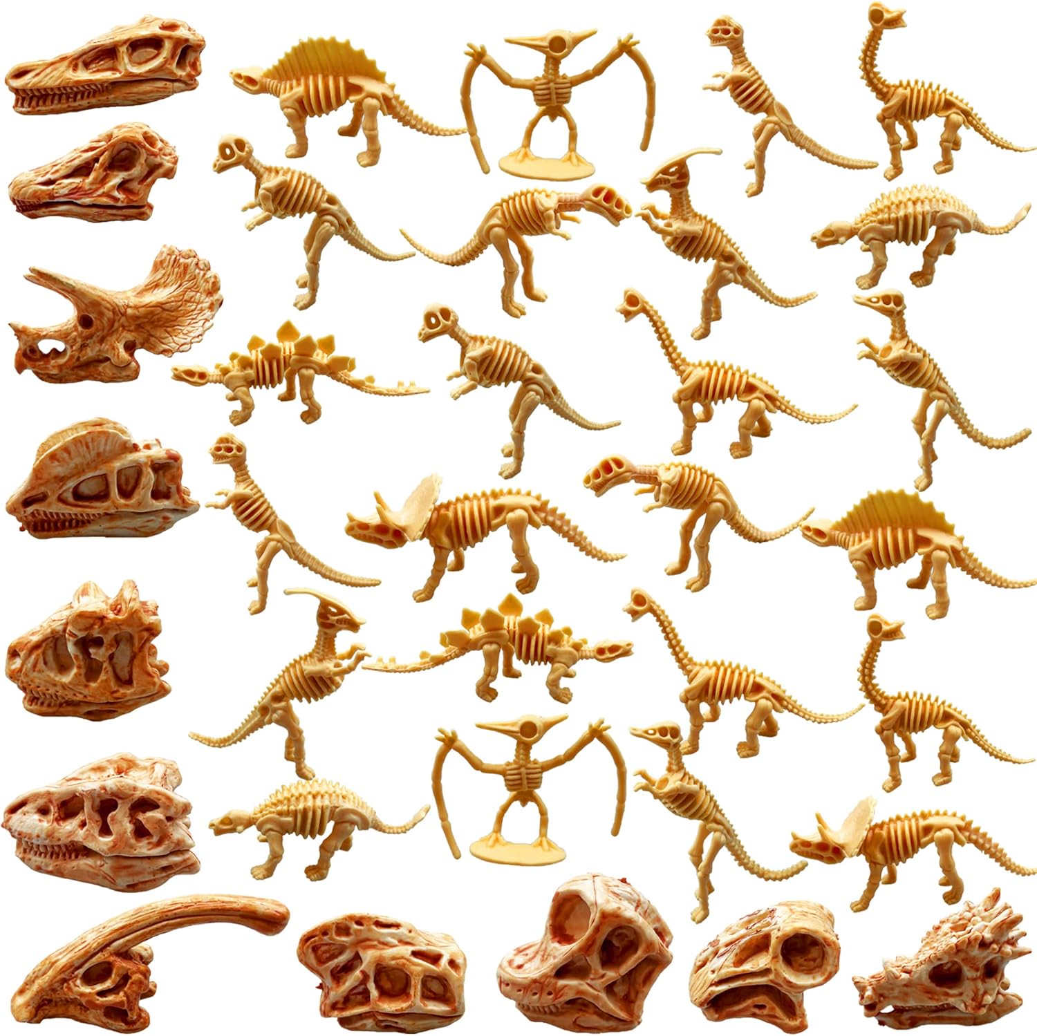 35PCS Dinosaur Fossil Skeleton Dinosaur Skeleton Toys Dino Sand Dig Party Favor Decorations