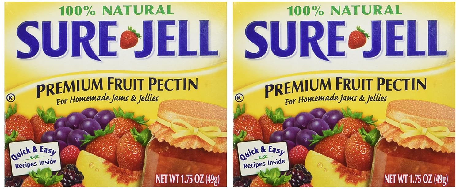 Sure Jell Premium Fruit Pectin For Homemade Jams And Jellies, 100% Natural, 1.75 Ounce (Pack of 2)