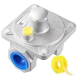 Natural Gas Pressure Regulator 3/4" FNPT, Gas Propane Pressure Regulator with 1/2 PSIG Inlet Pressure and 4"-10" WC Outlet, for LPG/NG Grill Regulator