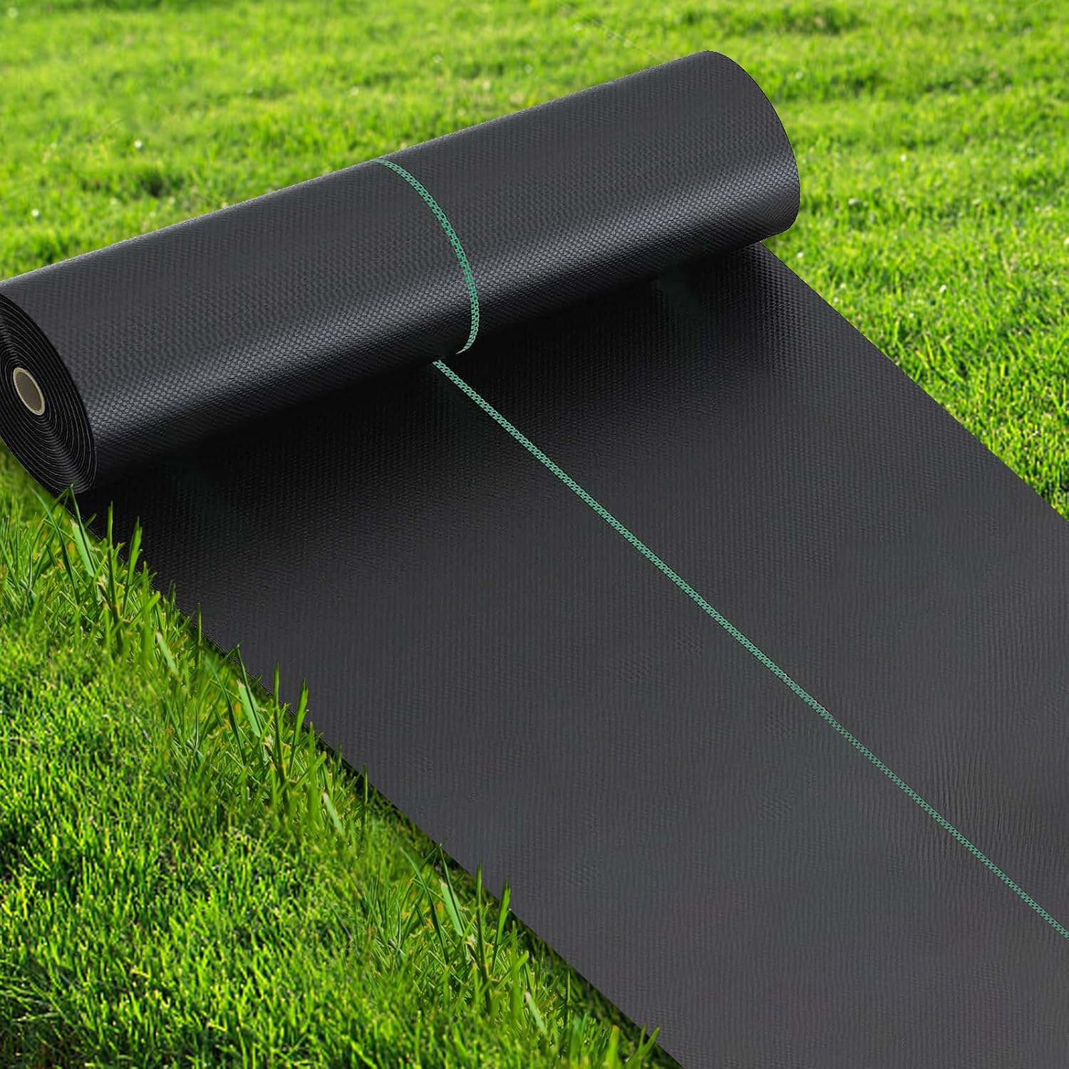 Weed Barrier Fabric Heavy Duty, 2.6FT x 100FT Thicken Garden Landscape Fabric Weed Mats, Plastic Weed Control Garden Cloth, Woven Geotextile Fabric for Garden Beds, Underlayment, Commercial Driveway