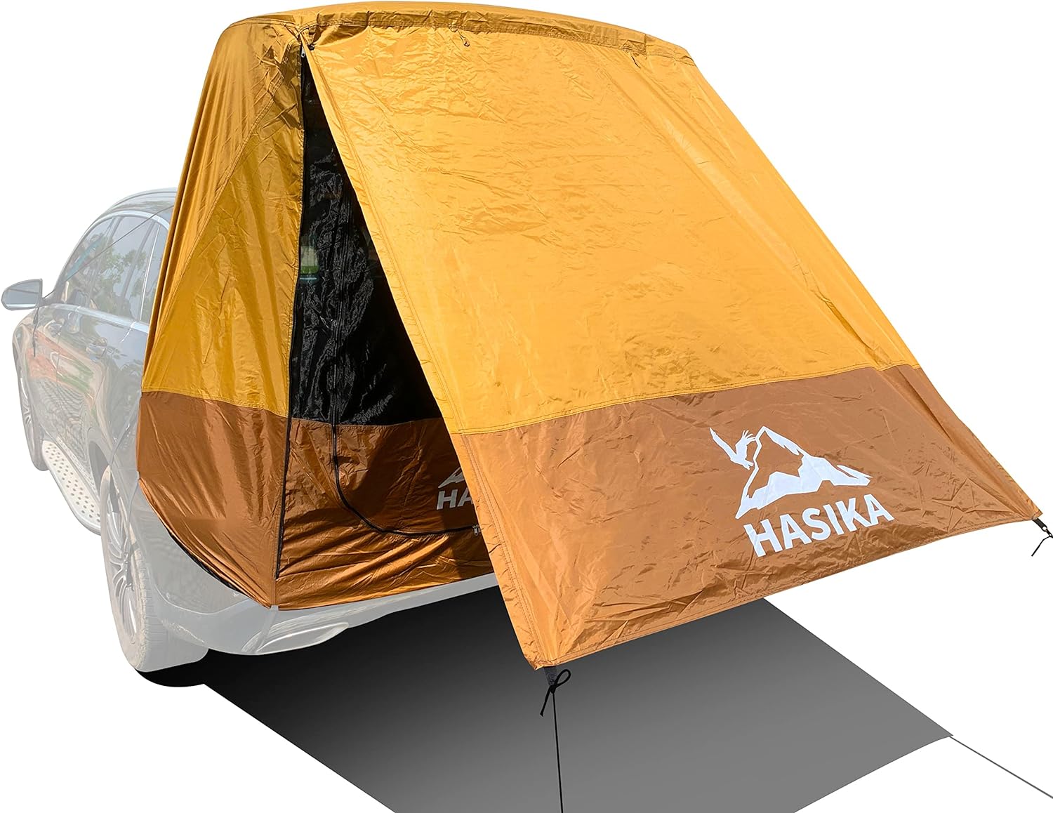 Hasika Camping Tent 2 Person Sun Shade Privacy Shelter Easy Set Up 120 Seconds Waterproof 3000MM UPF 50+ Yellow