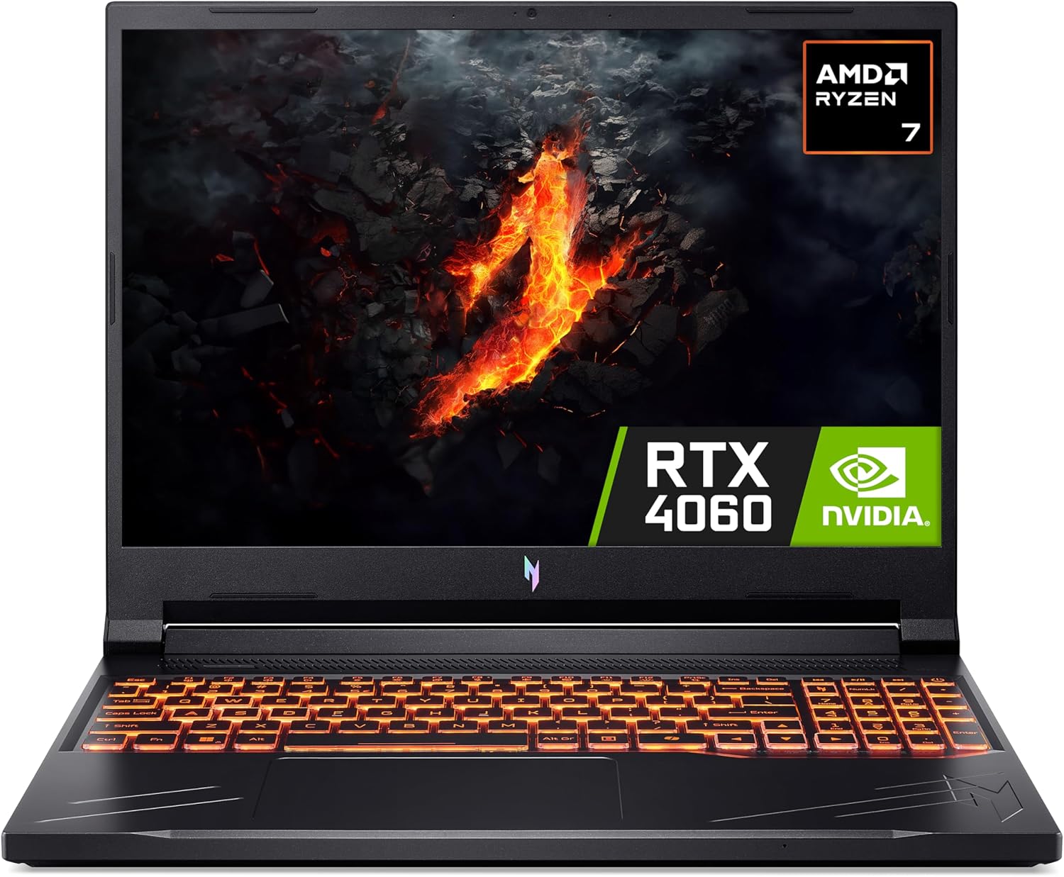 Acer Nitro V 16 ANV16-41 Gaming Laptop - AMD Ryzen 7 8845HS, 16GB, 1TB SSD, NVIDIA GeForce RTX 4060 8G, 16" WUXGA IPS 165Hz, Windows 11, Black
