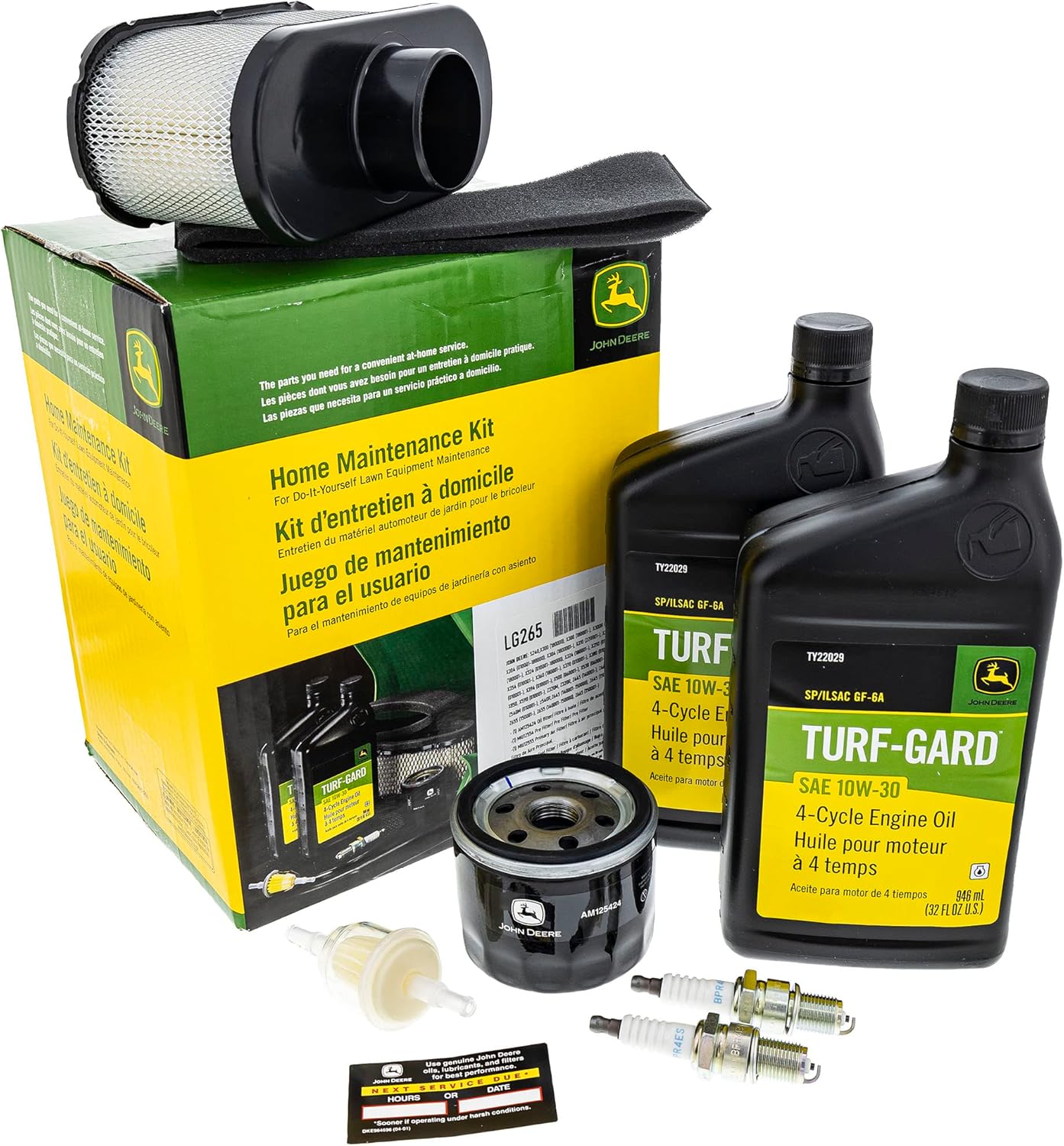 John Deere LG265 Home Maintenance Service Kit S240 X300 X500 X350 X570 Z445 Z665 Mowers Tractors