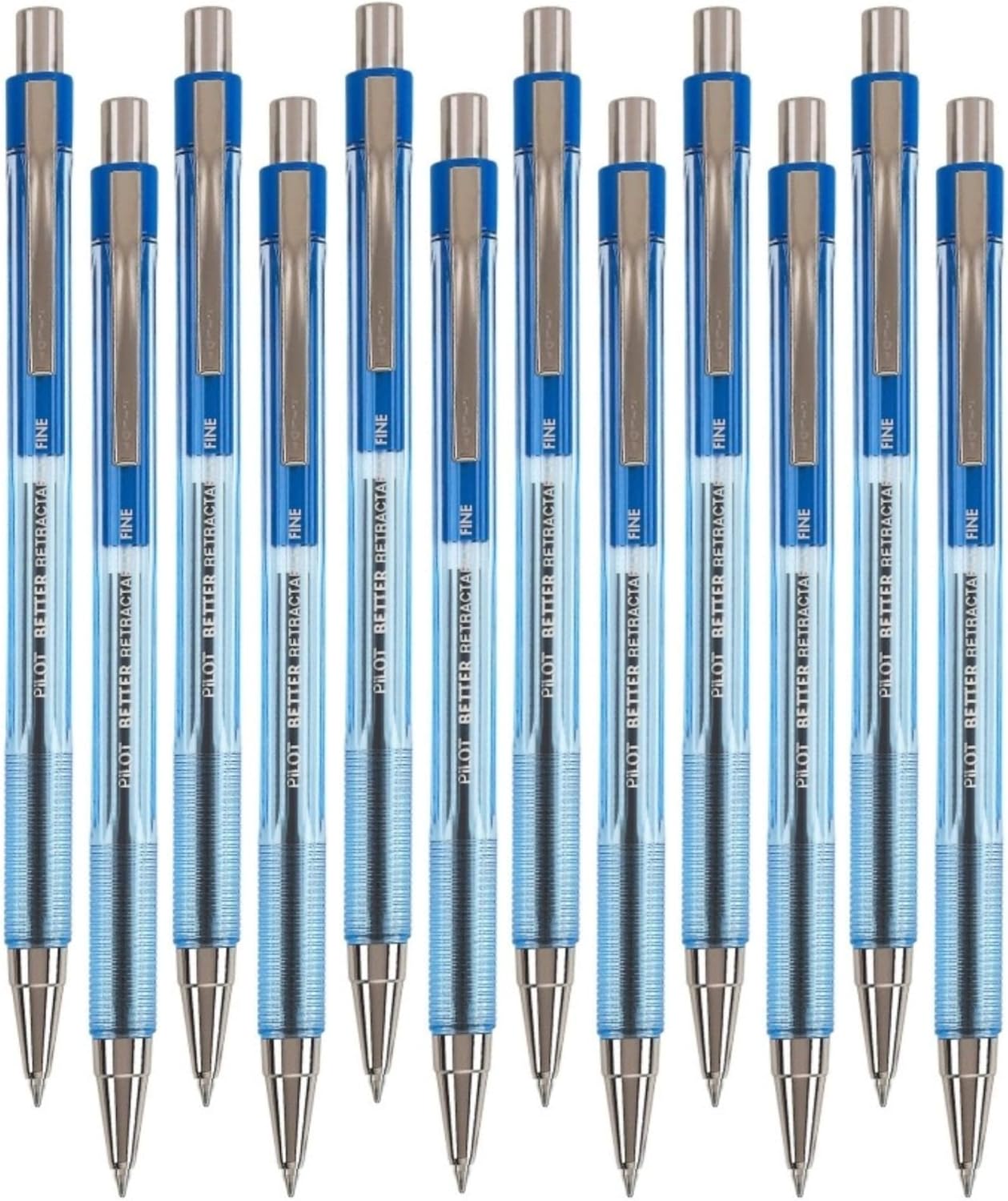 Pilot Better Retractable Ballpoint Pen , Blue Fine Point, 12-Count (30001)